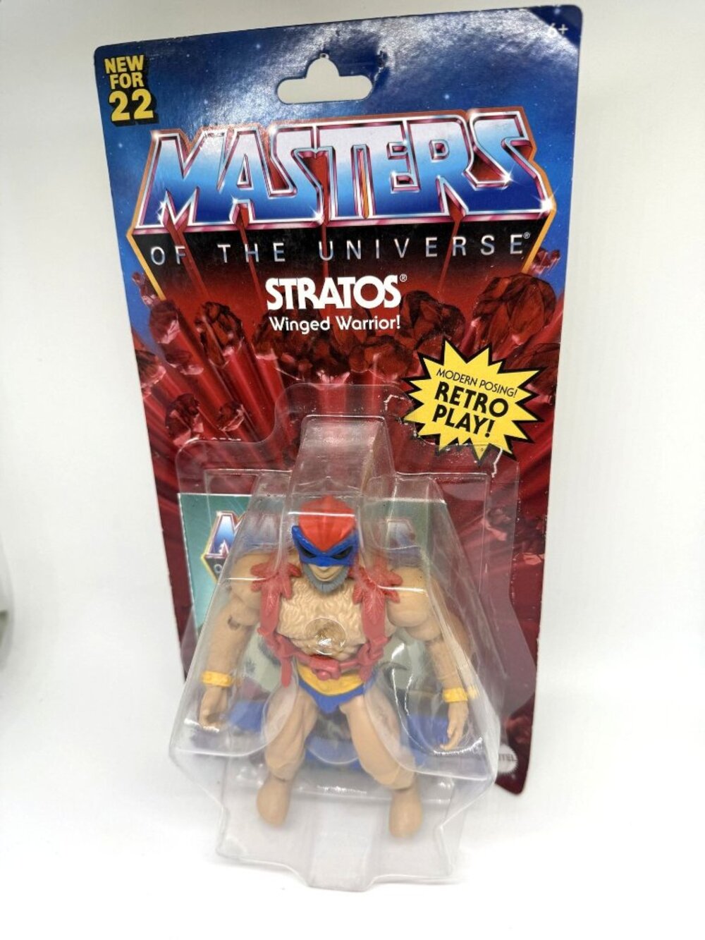Masters Of The Universe Stratos Winged Warrior Action Figure Retro Play New For